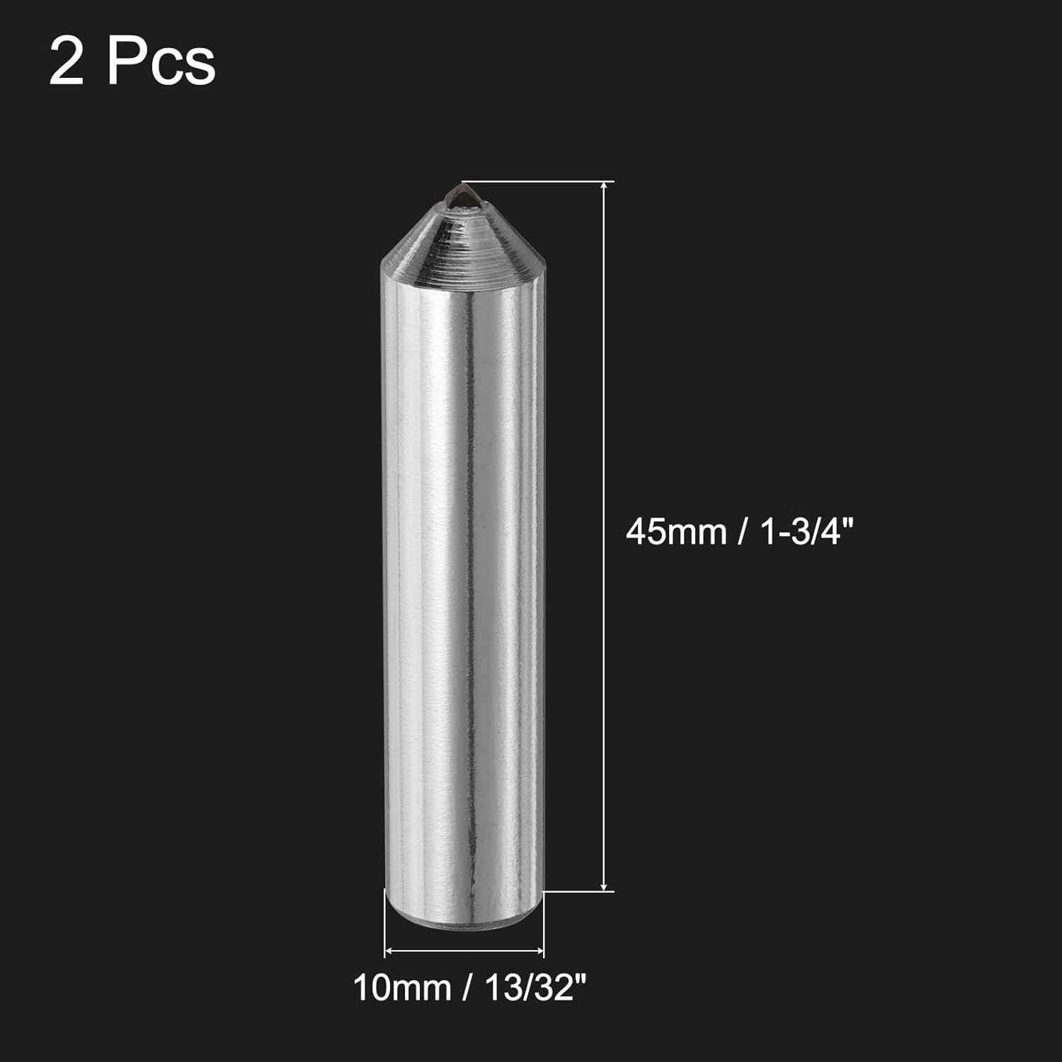 Diamond Dressers Grinding Wheel Tools 10mm x 45mm 2pcs Tapered Point