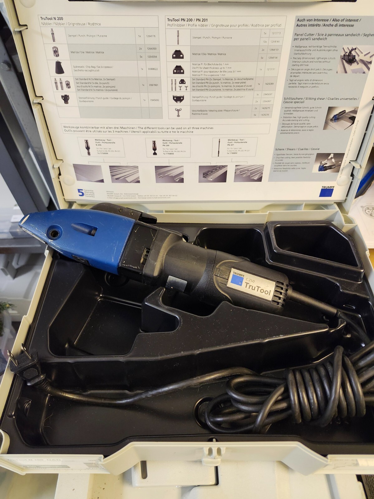 TRUMPF C250 14ga Double Cut Metal Shear (Corded)