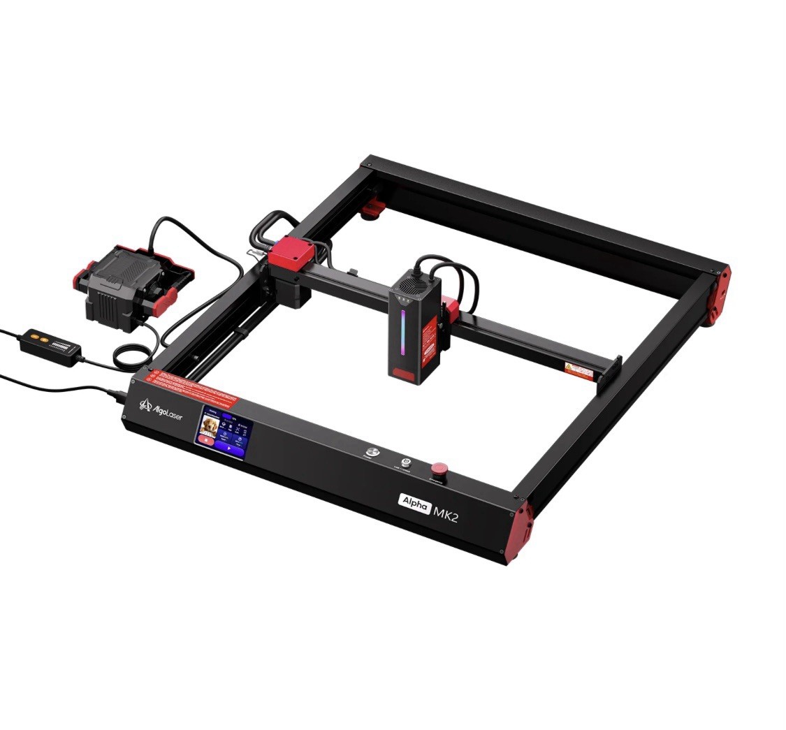 AlgoLaser Alpha MK2 40W Laser Engraver Cutter Safe Kit Rotary Honeycomb