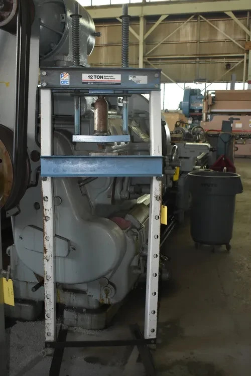 12 TON SPX OTC H-FRAME MANUAL HYDRAULIC SHOP PRESS w/BOTTLE JACK – #30766