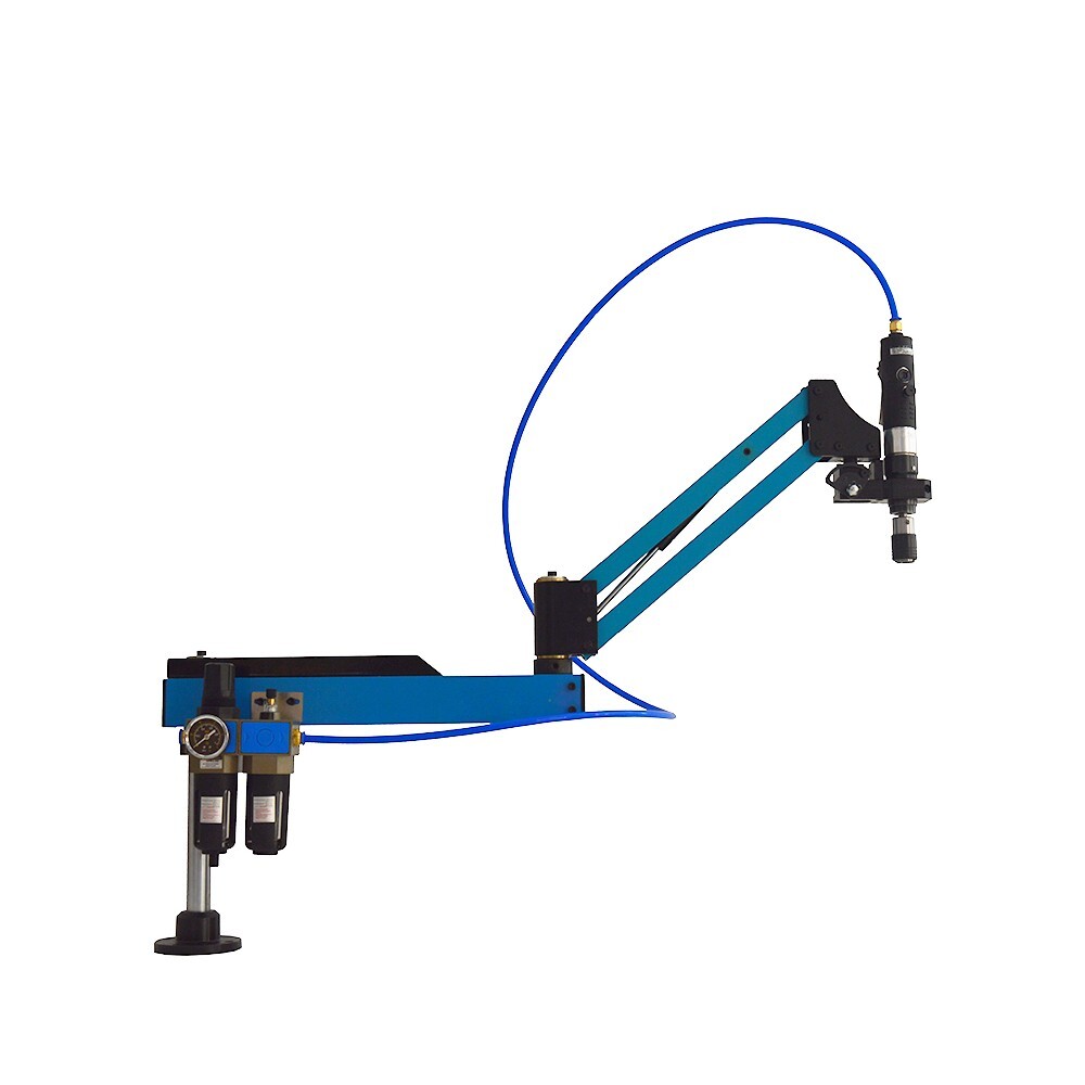 Pneumatic Vertical Tapping Machine Drilling Threading Tool Flexible Arm M3-M12