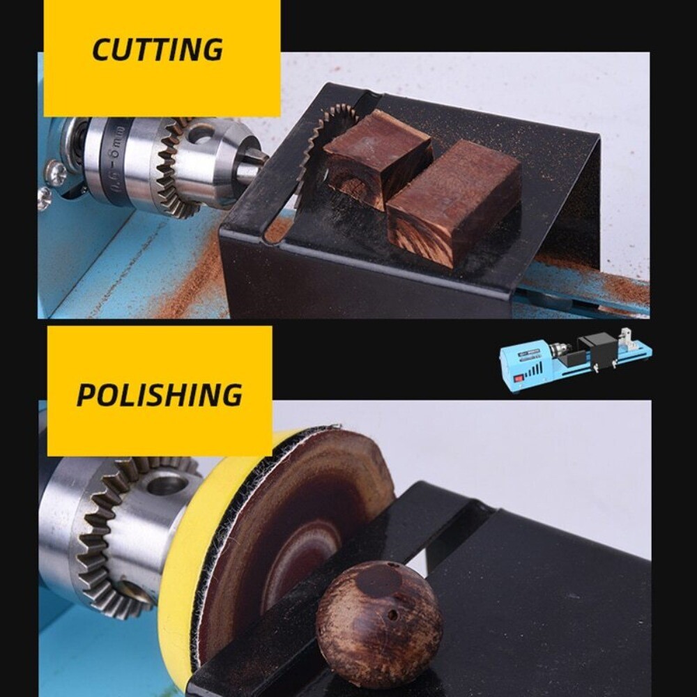 150W Mini Lathe Beads Machine Miniature Buddha Pearl Lathe DIY Woodworking Tool
