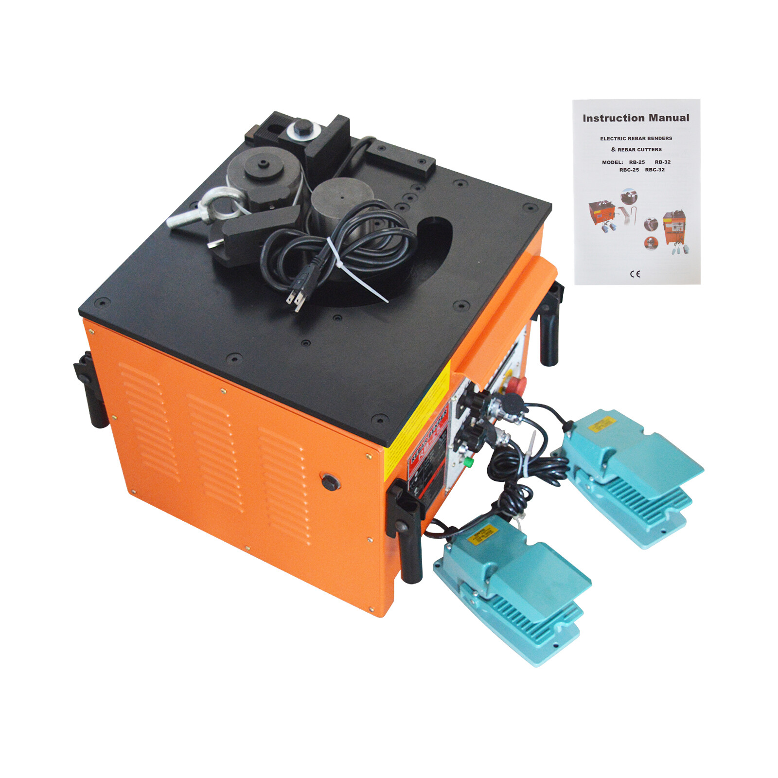 Rb-25 Bench Bar Bending Machine Electric Rebar Bending Bender 0-180° 1700W