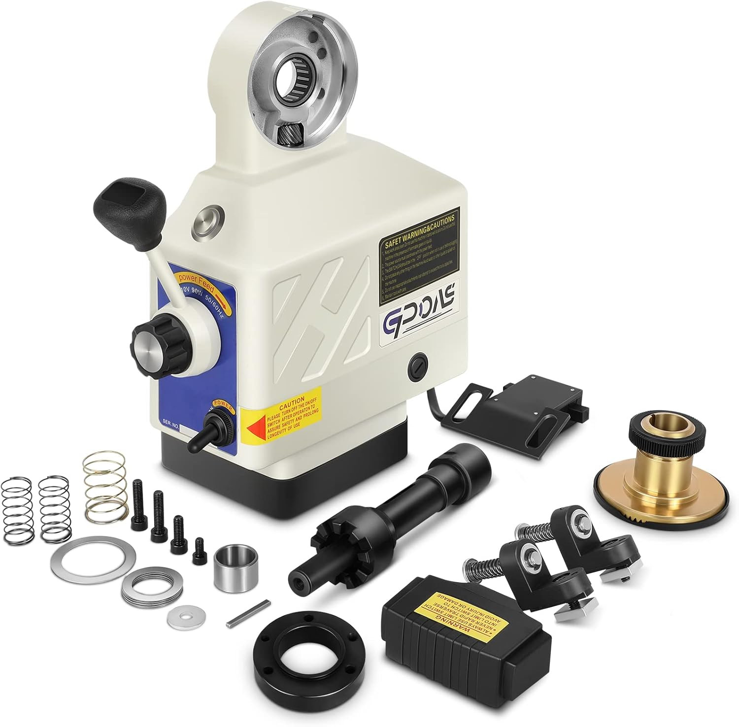 AL-460 Power Feed Z-Axis for Milling Machine 460 In-Lb Torque, 0-200RPM Table Mi