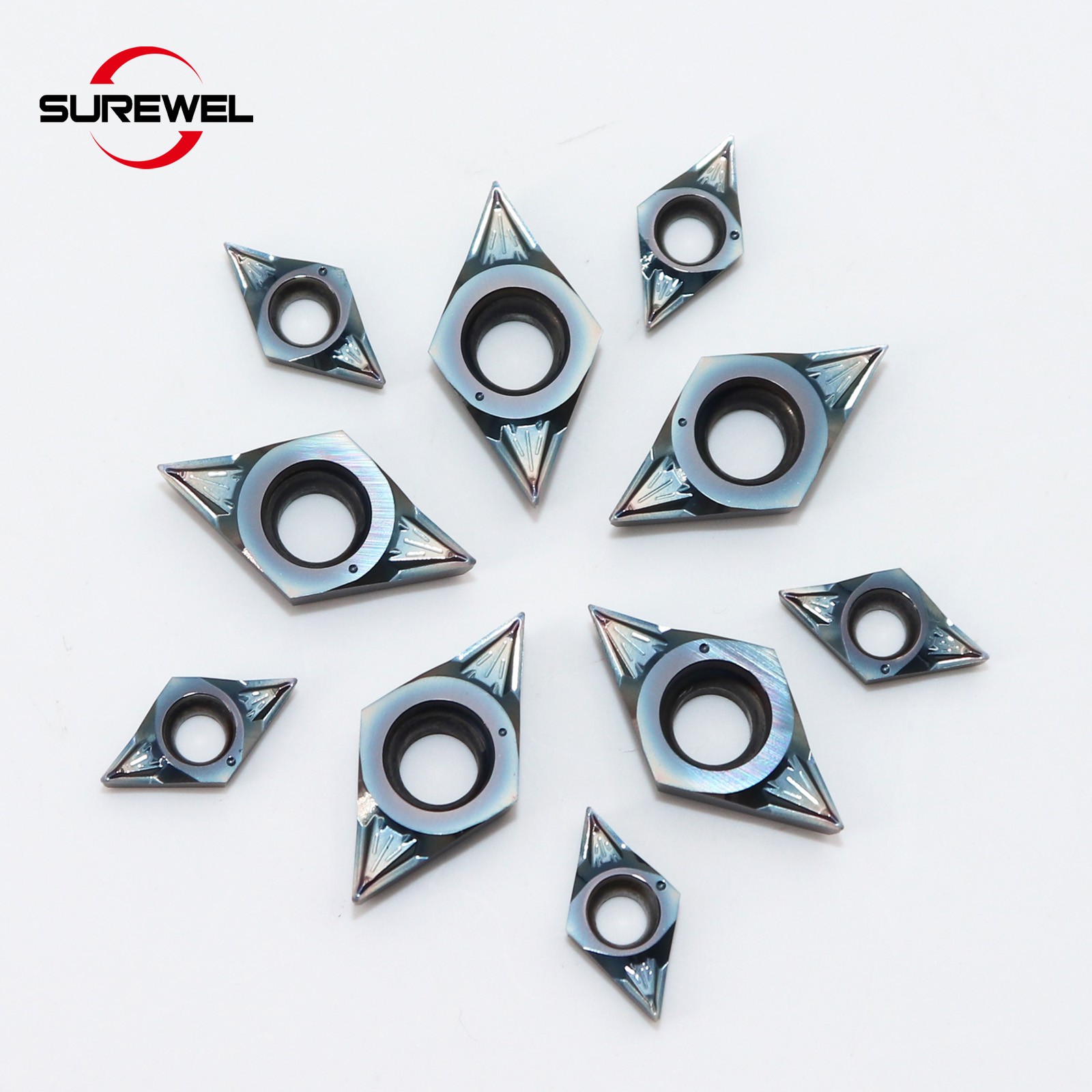 10PCS DCGT070202 DCGT11T304 internal hole stainless steel fine turning inserts