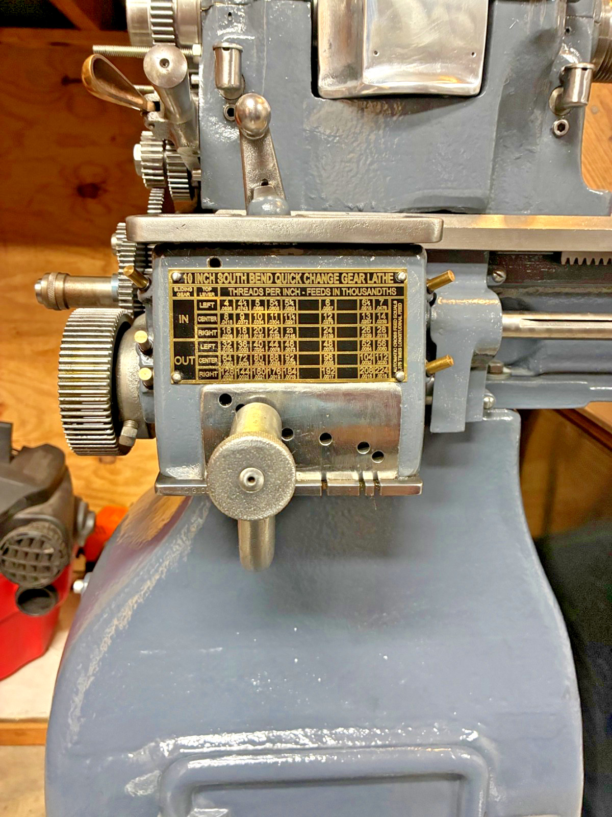 South Bend Lathe 10″ 10L Single Tumbler Quick Change Gearbox W/ Lead Screw Gear