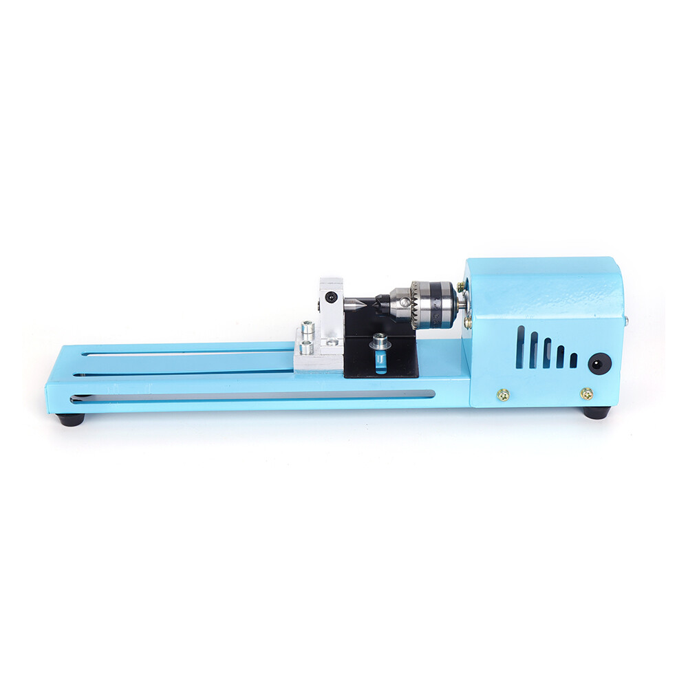 Small Mini Aluminum Alloy Lathe Polishing Machine Woodworking Cutting DIY Tools