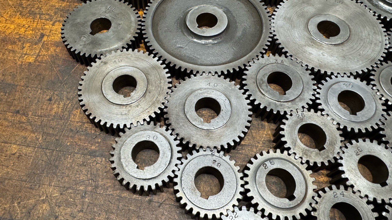 Lathe Change Gear Set 3/4” Bore 5/8” Thickness ￼South Bend Logan Monarch Sheldon