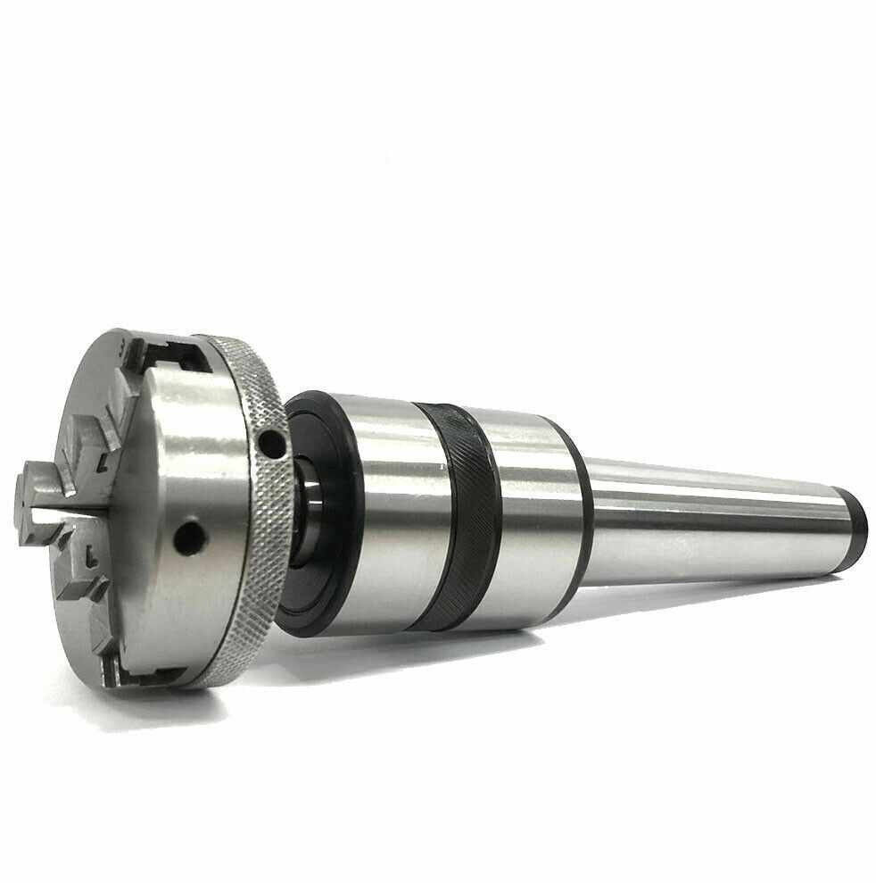 Mini Lathe Chucks M14X1 Thread With Revolving Live Center And Mount Shank Arbor/