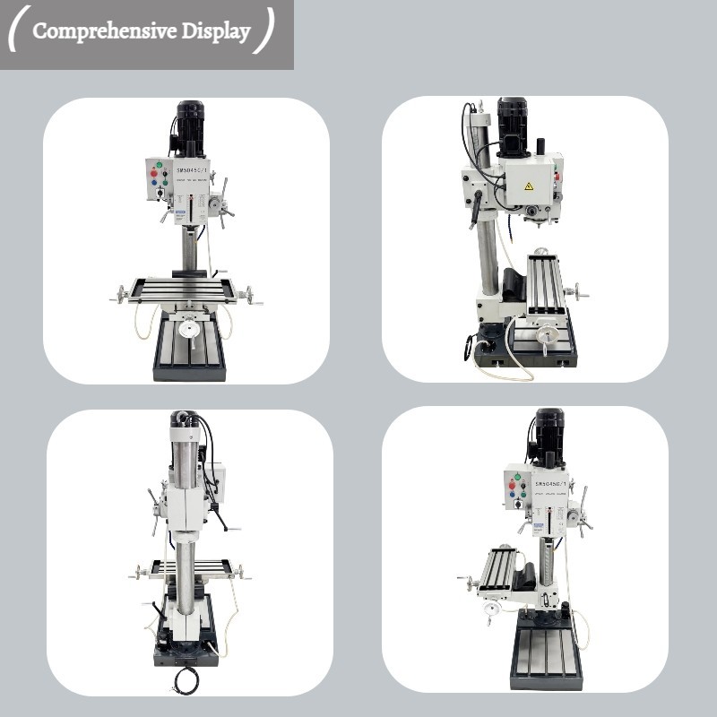 Milling Drilling Machine Vertical for Drilling Milling and Tapping Feed 220V