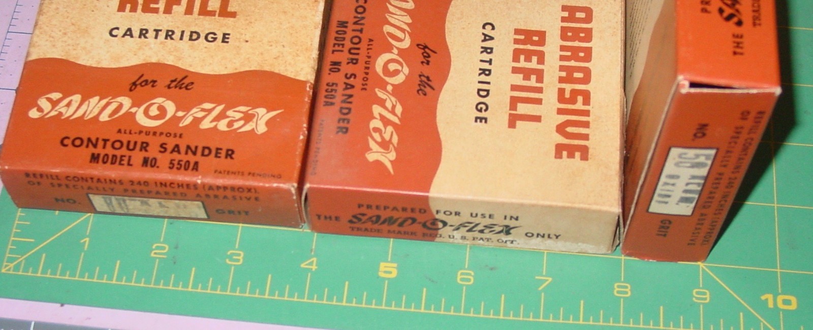 Vintage Merit Sand-O-Flex No. 550A Contour Sander Abrasive Refills Mixed Lot USA