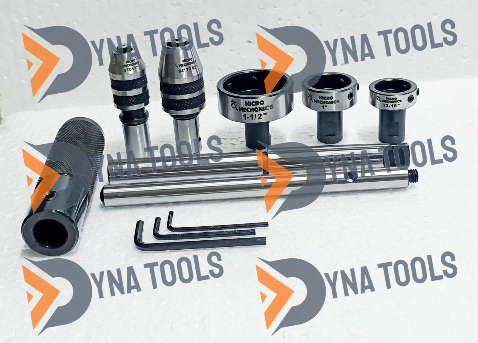 Lathe Tailstock Tap And Die Holder Set MT3 Shank Threading Tapping Kit 8 Pc Set.