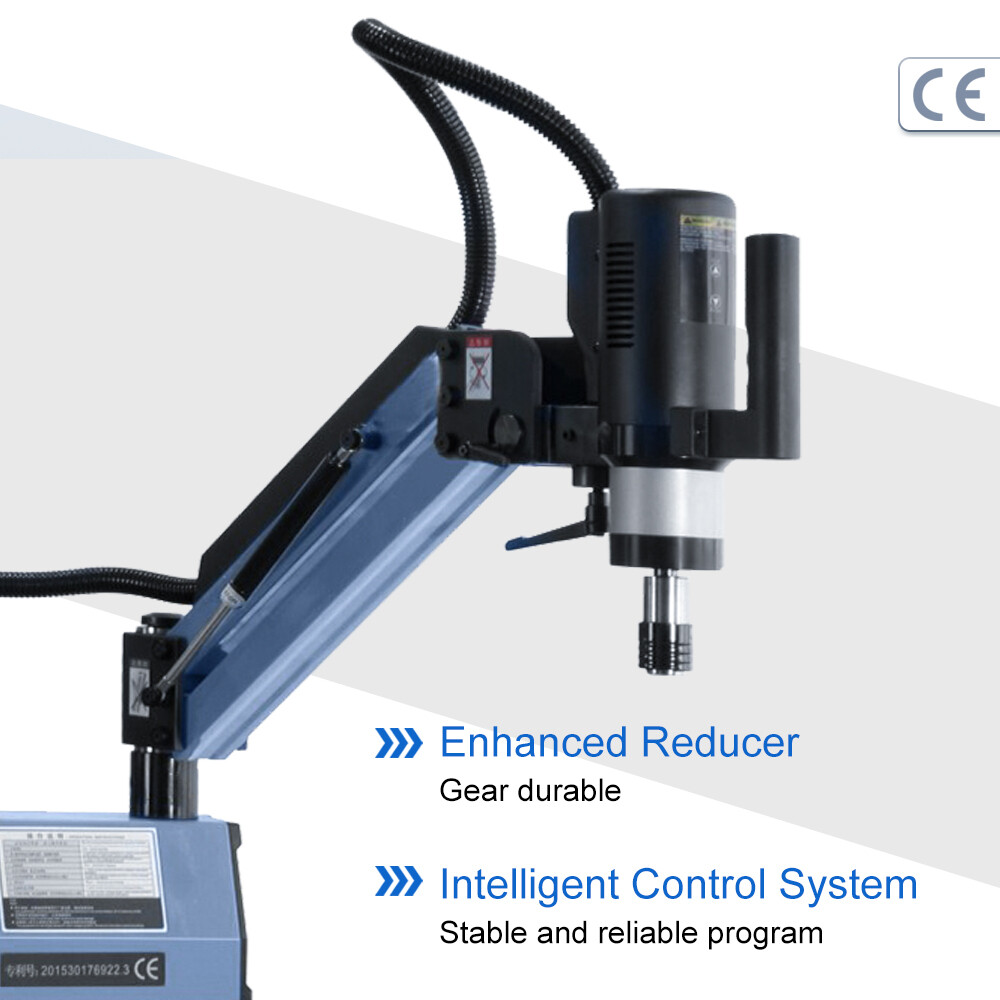 Universal 360° Electric Tapping Machine Flexible Arm M3-M16 Chuck with Collets