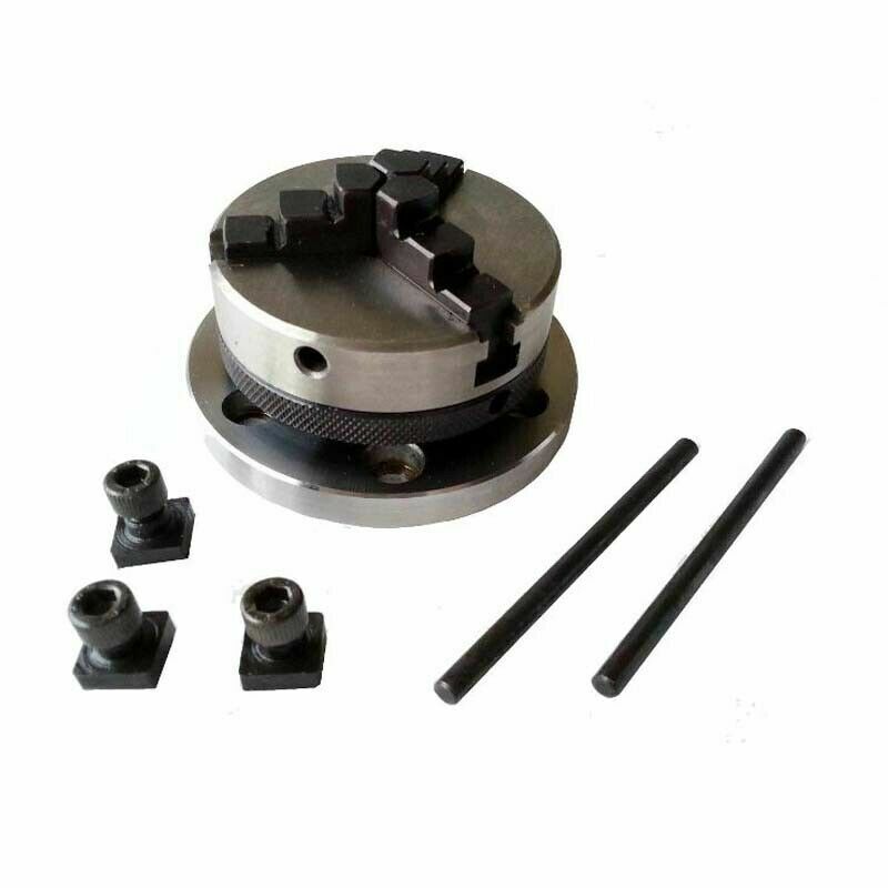 Rotary Table 100 mm 4 Inches With 50 mm Mini Lathe Scroll Chuck And Backplate