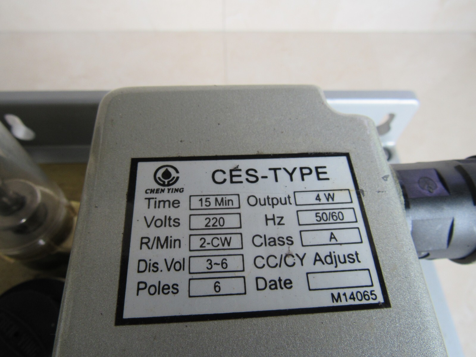 Changhua Chen Ying CES-TYPE AC-220V M14065 Lot # 941 Listed by Greg