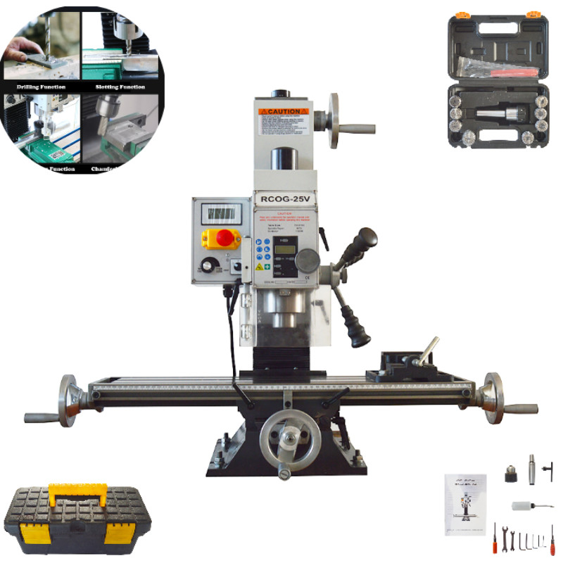 1100W TECHTONGDA® Brushless Motor Milling and Drilling Machine 110V DIY Lathe