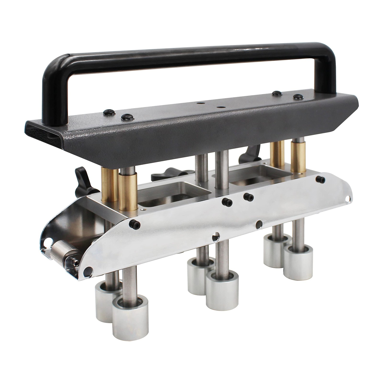 3-Station Edge Roller Bender,5/8″-4″ Bends in 29-22 Steel at 0-90° Angle Black
