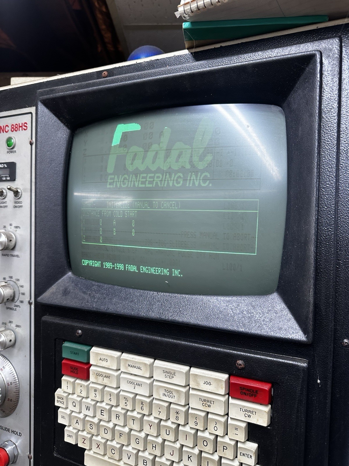 Fadal CNC 88HS Machining Center Milling Machine 10,000 RPM Spindle Electric