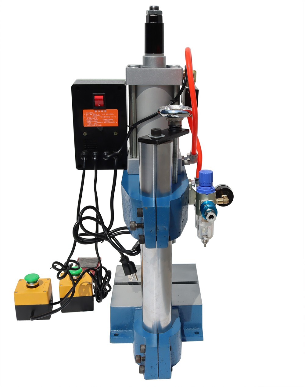 TECHTONGDA 1100Lb/500kg Pneumatic Punch Machine with Display Controller 110V