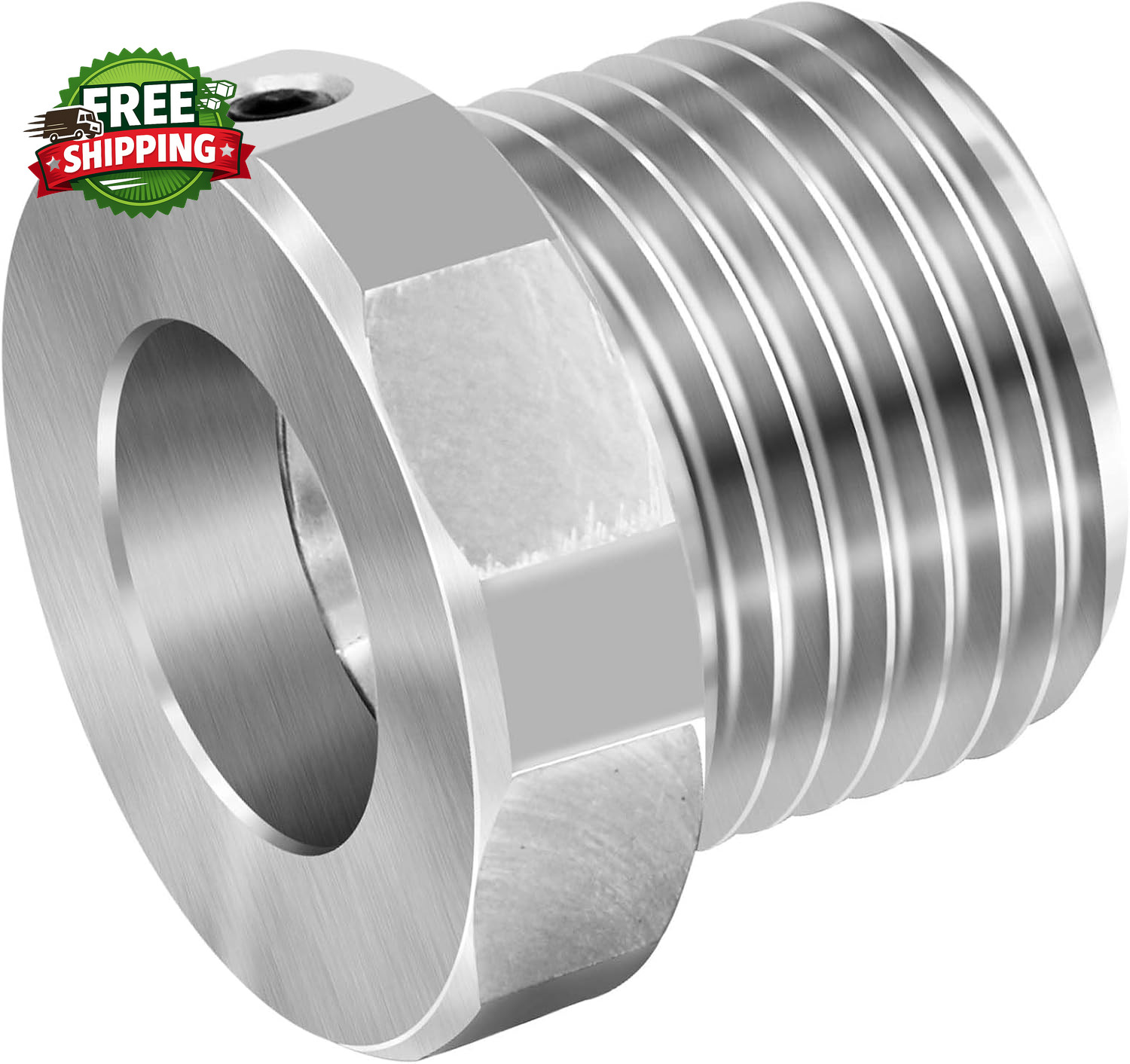 Lathe Headstock Spindle Adapter,Converts 1″X8 TPI to 1-1/2-8 TPI for Woodworking