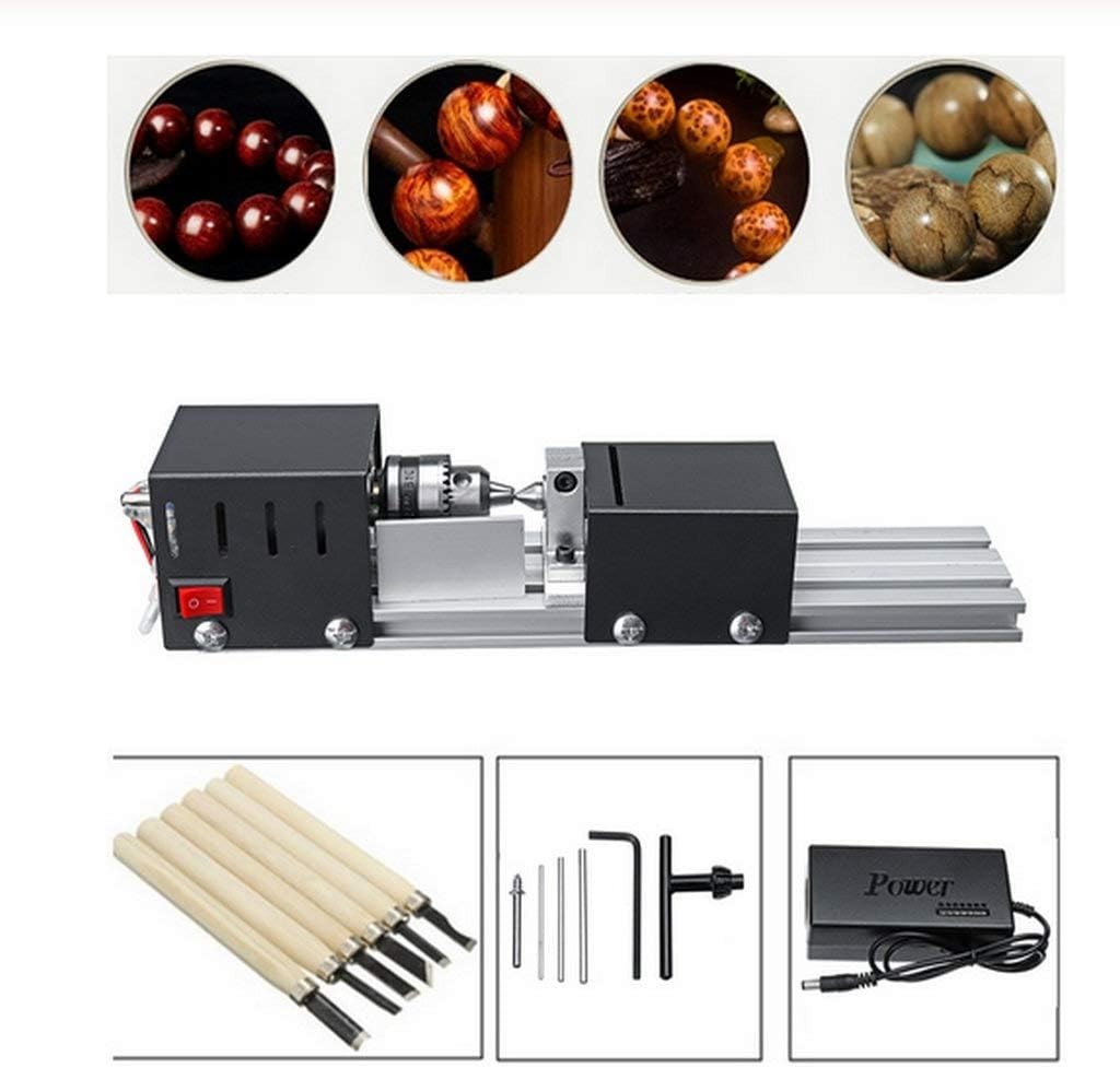 Mini Lathe Machine Tool DIY Woodworking Wood lathe Milling machine Grinding P…