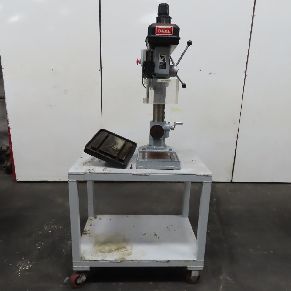 Dake 977102-1 N/A 18″ Swing Cart Mounted Drill Press 115V 1Ph 3600-575RPM