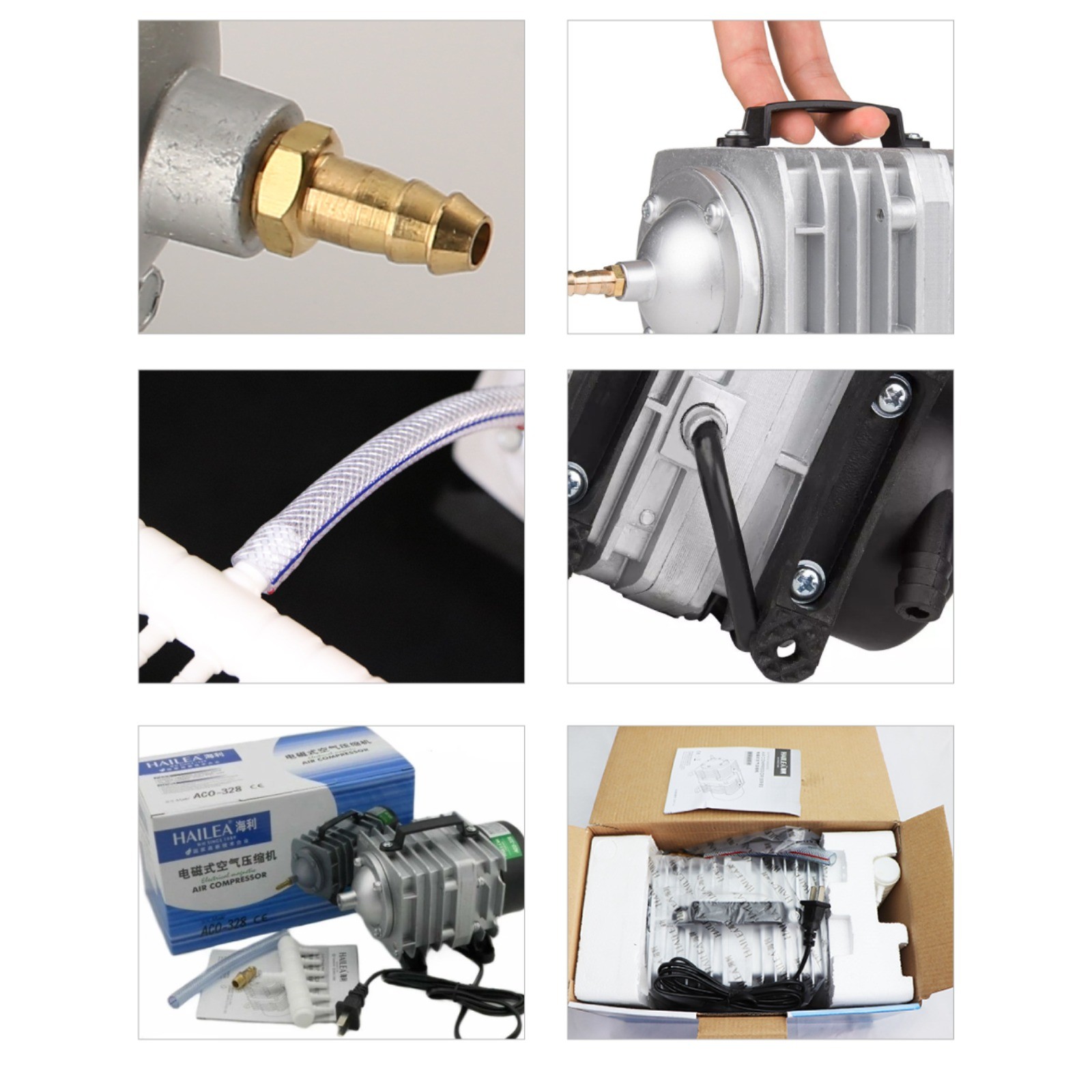 ACO-328 60W Electrical Magnetic Air Pump for CO2 Laser Engraving Cutting Machine