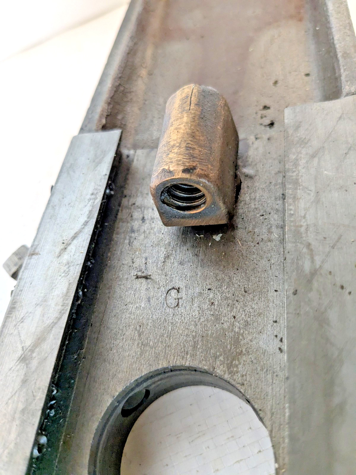 9″ inch / 10K South Bend Lathe Cross Slide with Gib, Gib screws and Feed Nut