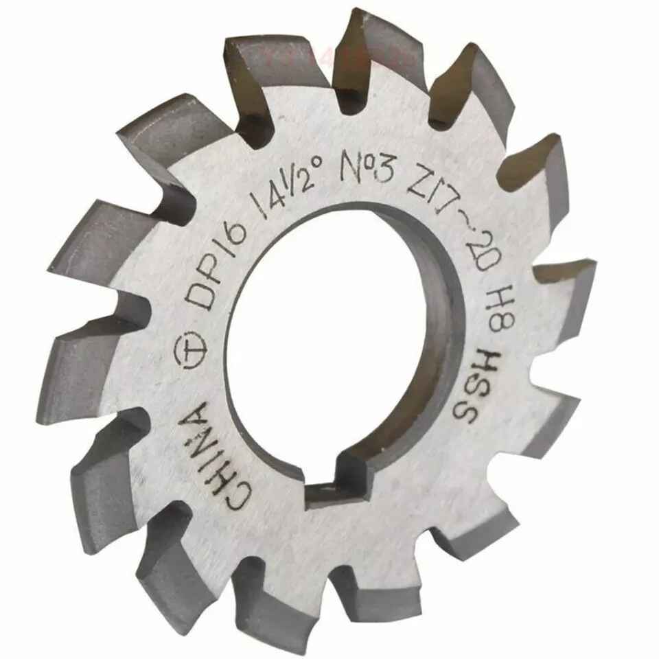 14.5° Involute Gear Cutter DP8 DP10 DP16 DP20 DP22 PA14-1/2 HSS 8H New 8pcs/Set