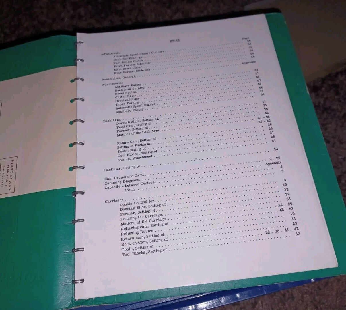 Jones & Lamson FAY Automatic Lathes Operating Instructions Manual ORIGINAL BOOK!