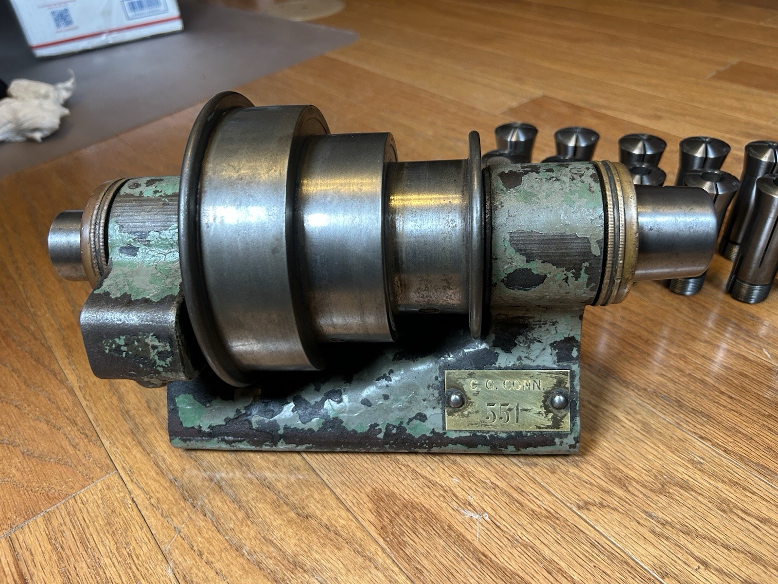 Hardinge Cataract Lathe 7” 4C Headstock, tailstock, Collets And Drawbar