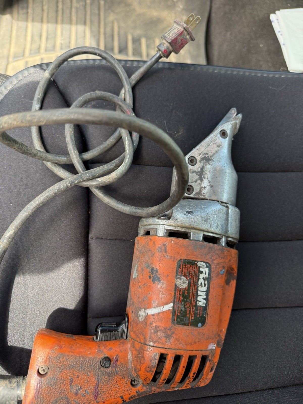 RAM Electric Metal Cutting Shear, Corded Sheet Metal Cutter