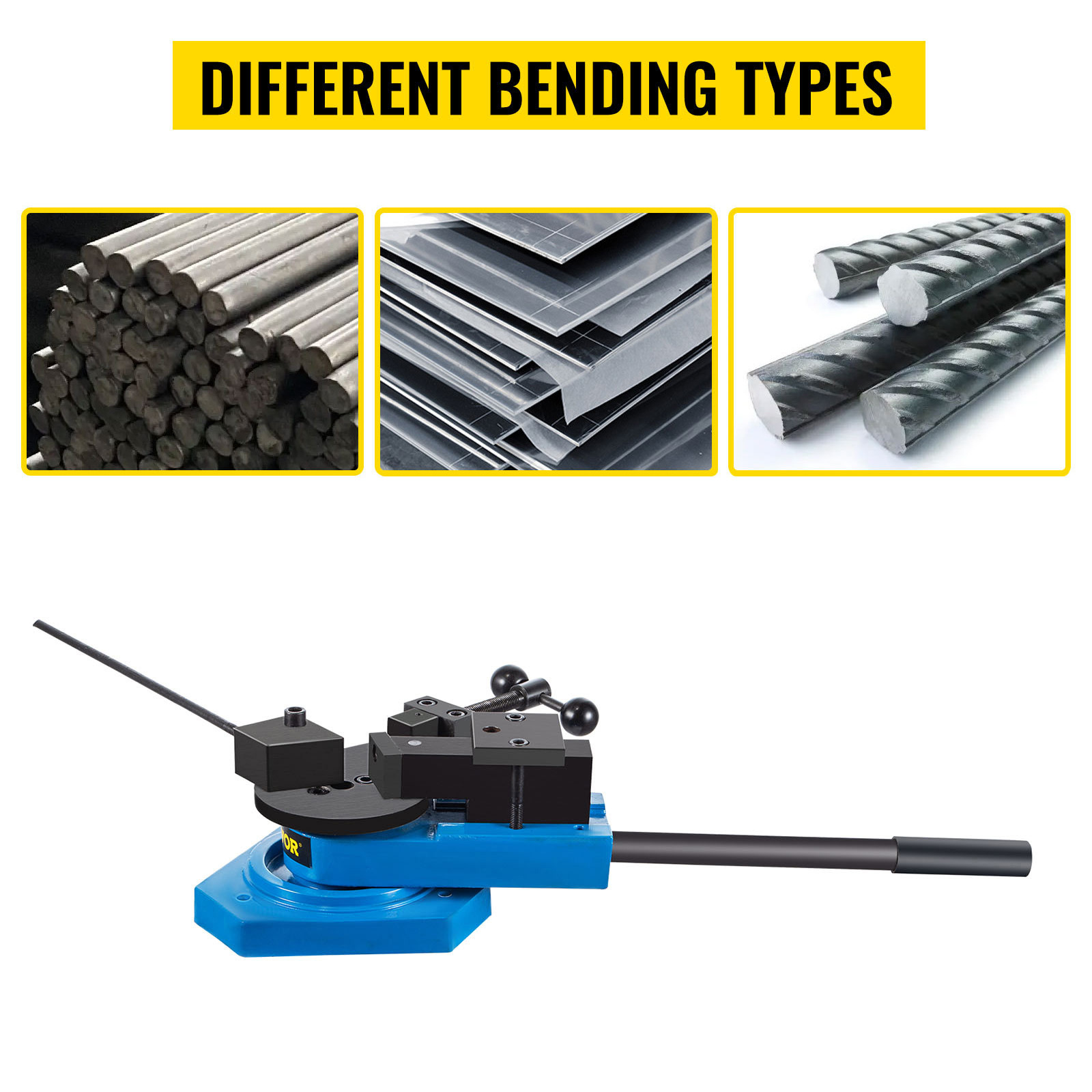 VEVOR SBG-40 Universal Metal Bender Scroll Bender Spiral Plate Round Square Flat