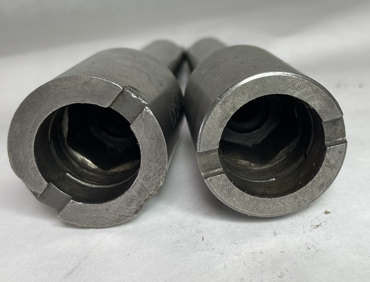 Lot Of Two Unbranded MT4 Morse Taper 4 Tool Drivers 1” HEX (24AU2)