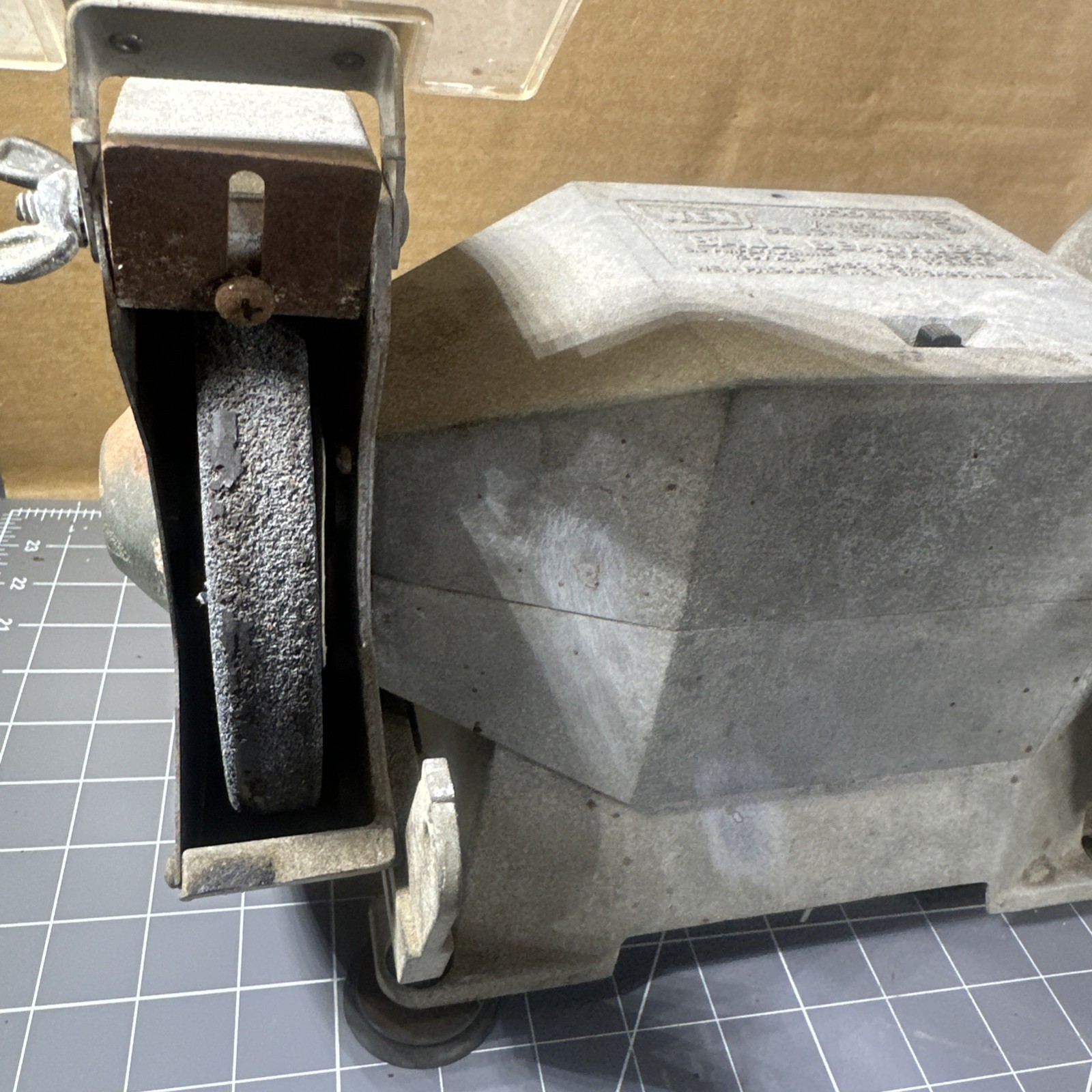 Vintage Rare USA Made WEN Model 1030 Bench Grinder 6” 1/3HP 3450 RPM Chicago