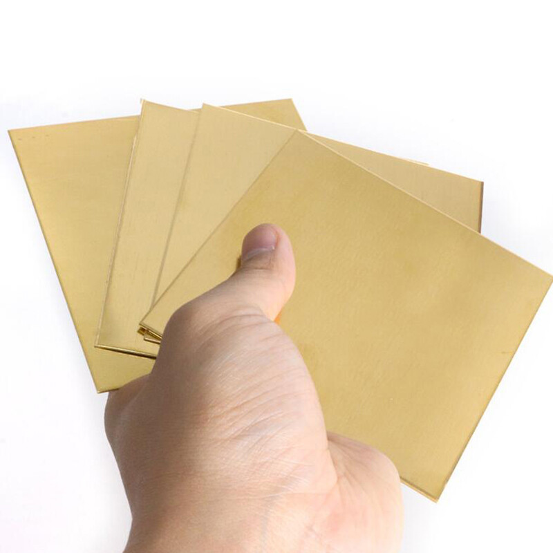 Brass Sheet Plate Block 0.5/0.8/1/1.2/1.5/2/2.5/3/4/5/6mm Thick DIY Model Making