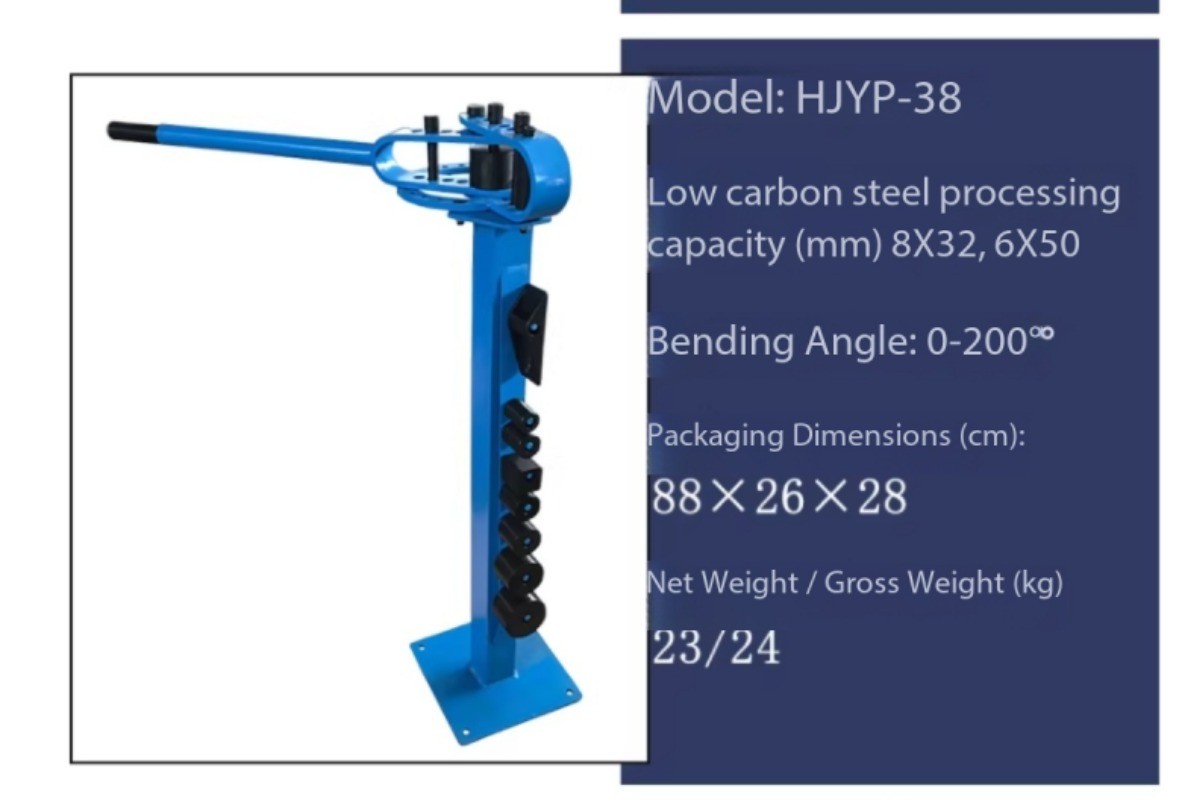 HJYP-9/38 Floor-Standing Metal Bending Machine Manual Bench-Top Pipe Bender