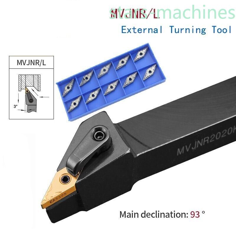 Lathe Cutting Tools Set Hard Alloy Carbide Inserts External Turning Tool Holder