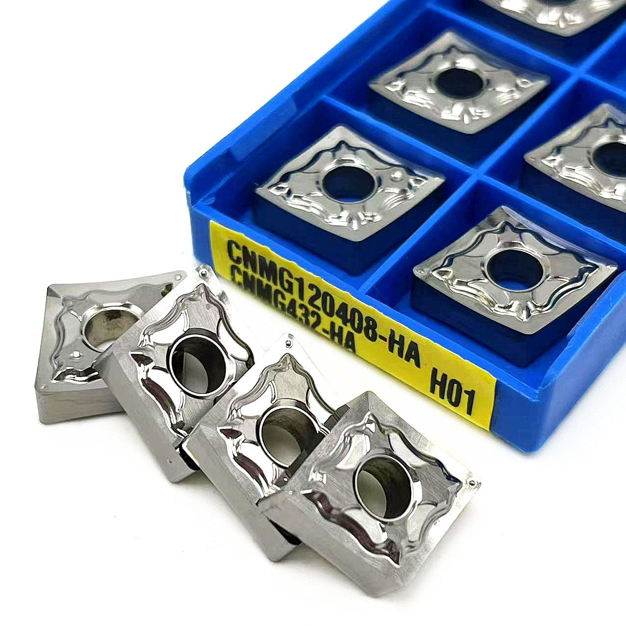 Carbide Inserts Aluminum Lathe Cutting External Turning Tools CNMG120408 HA H01
