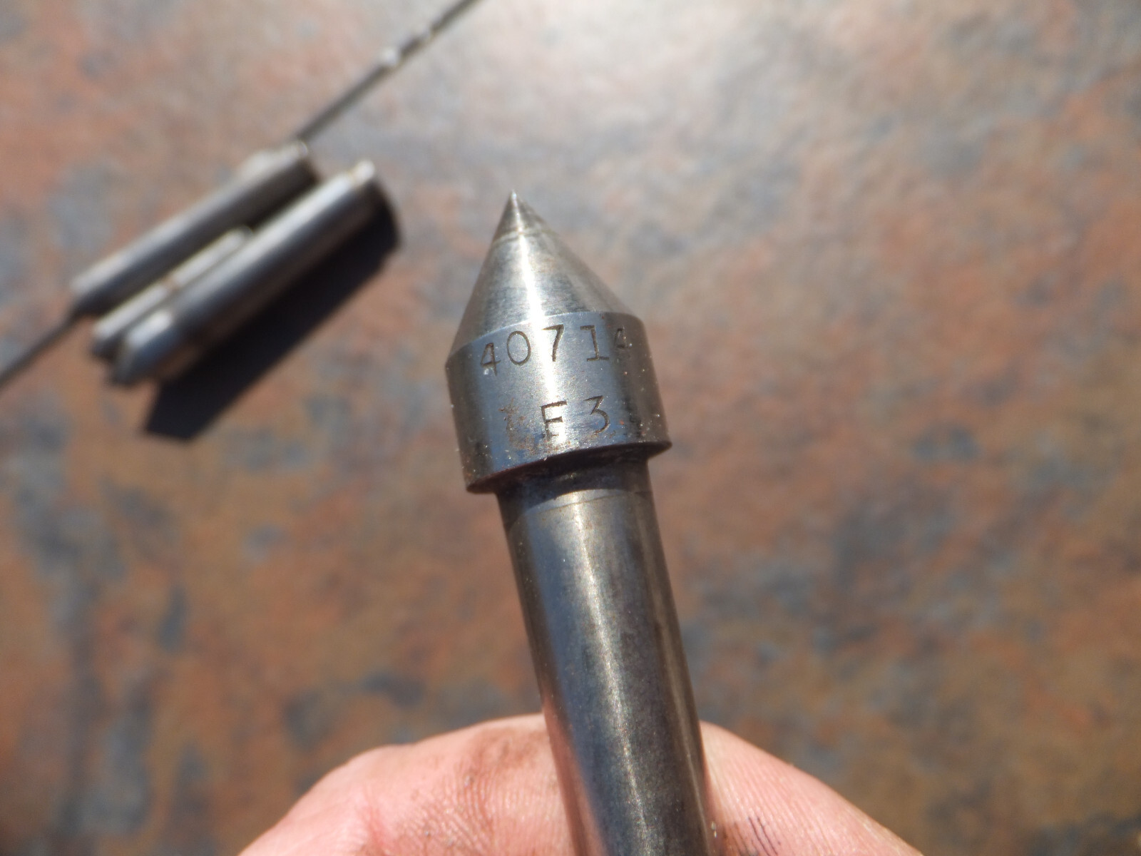 Lot of 4 Used Lathe Tailstock Dead Center Centers – 40714 F3, 2T-1507 BS
