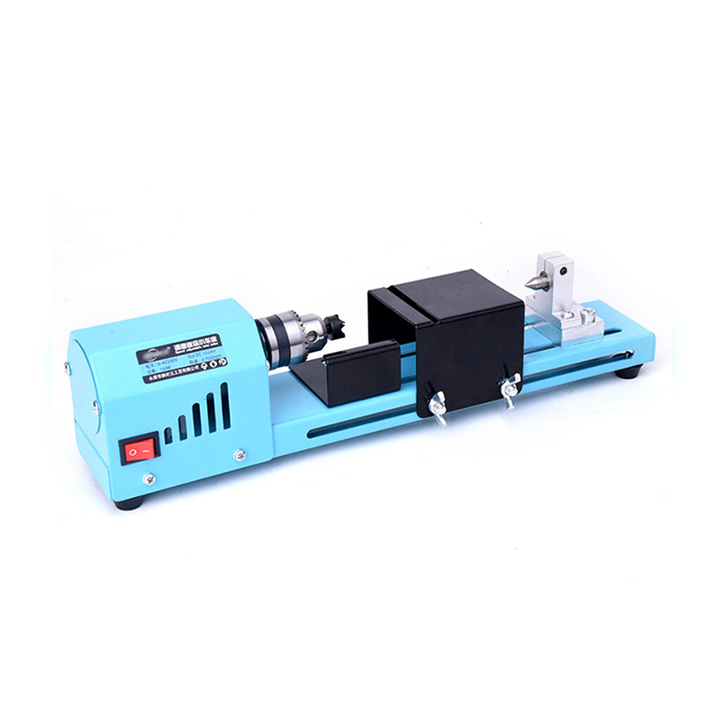 Small Mini Aluminum Alloy Lathe Polishing Machine Woodworking Cutting DIY Tools