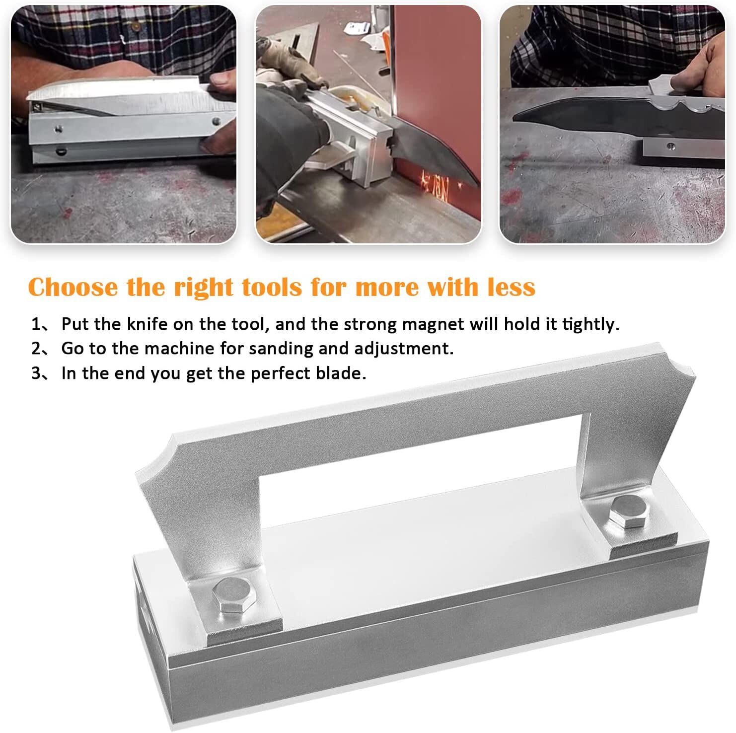 For Knife Making Welders Magnetic Bevel Jig for Grinding & Sharpening Metal