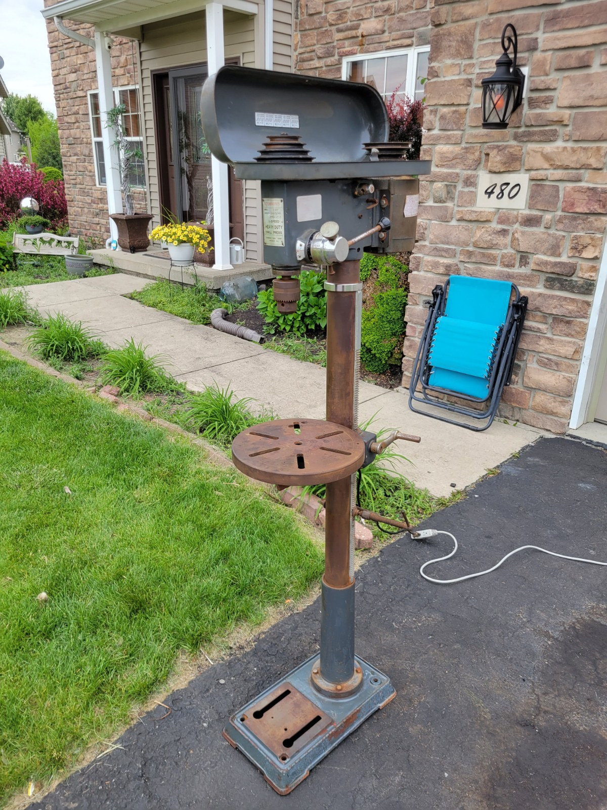 Cummins Tool Company 13 Inch Drill Press 5 Speed Single Phase Chicago Works