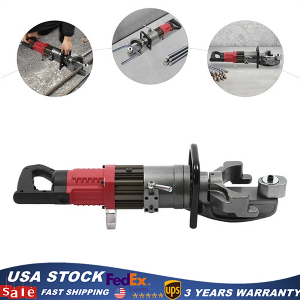 1150W Electric Hydraulic Steel Bar Bending Machine 4-25MM Portable Rebar Range