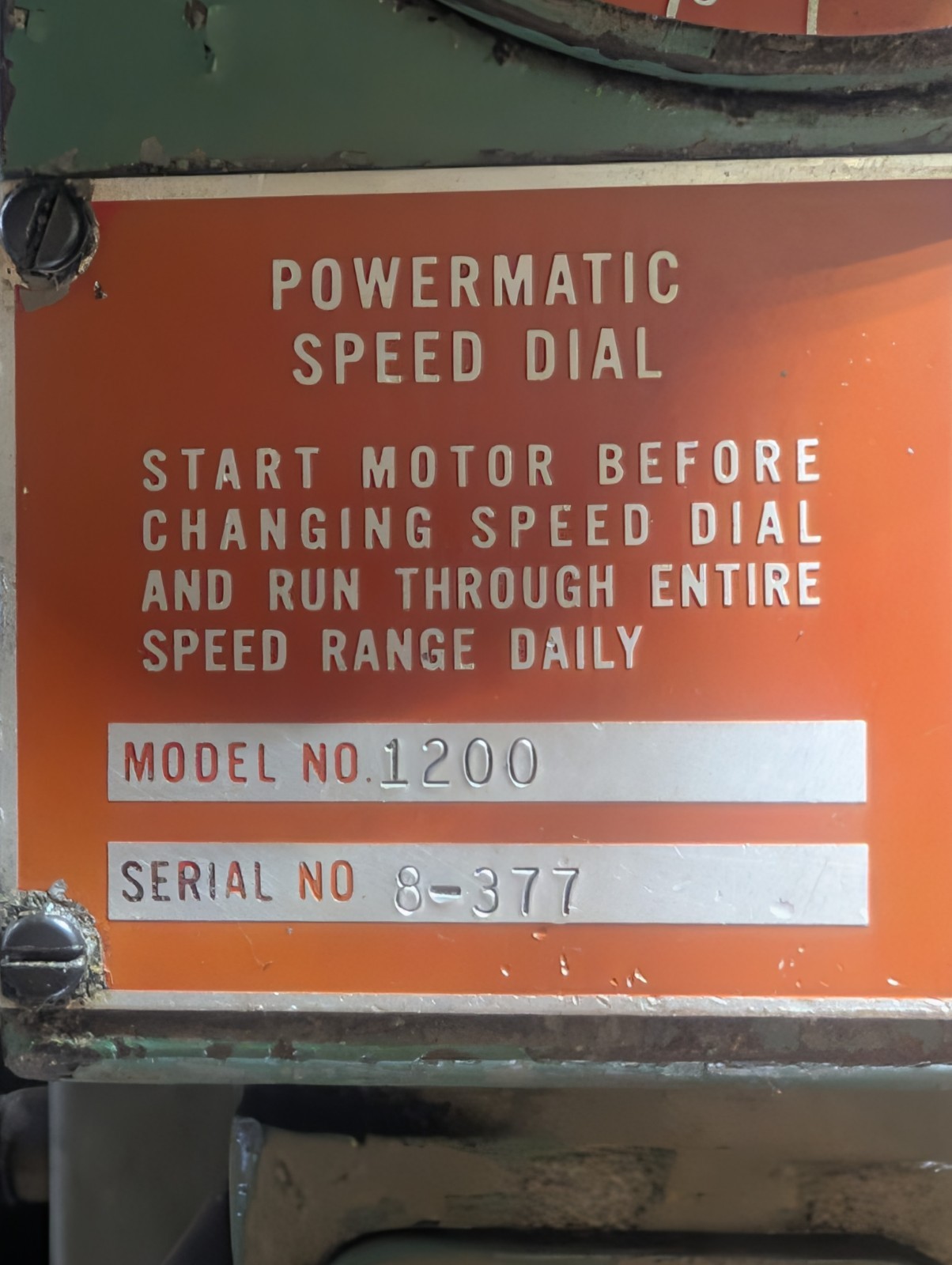 20″ POWERMATIC “1200” THREE-SPINDLE MULTIPLE SPINDLE DRILL PRESS