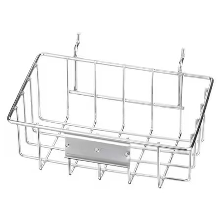 Marlin Steel Wire Products 920-12 Rectangular Storage Basket, Steel, Silver