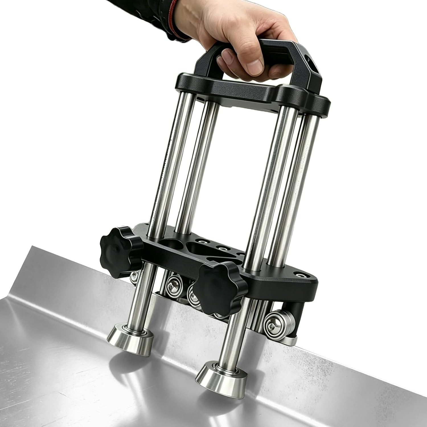 2 Station Sheet Metal Bender Tool, Adjustable 0.27″-7″ Width, 0.1-1.0Mm Thicknes