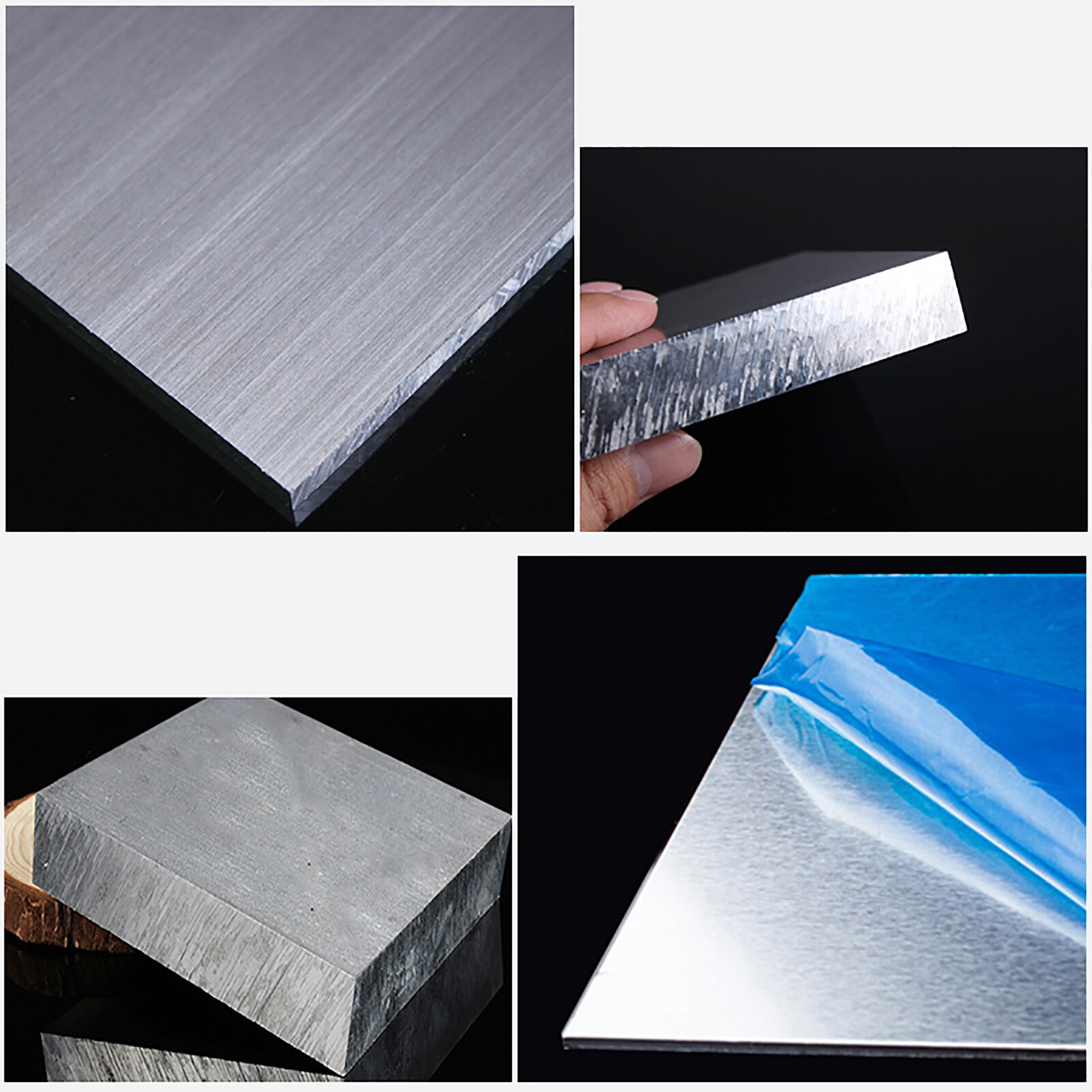 10pcs Aluminium Sheet Plate 7075 Alu Board | Thick 4mm | 100x100mm Wide