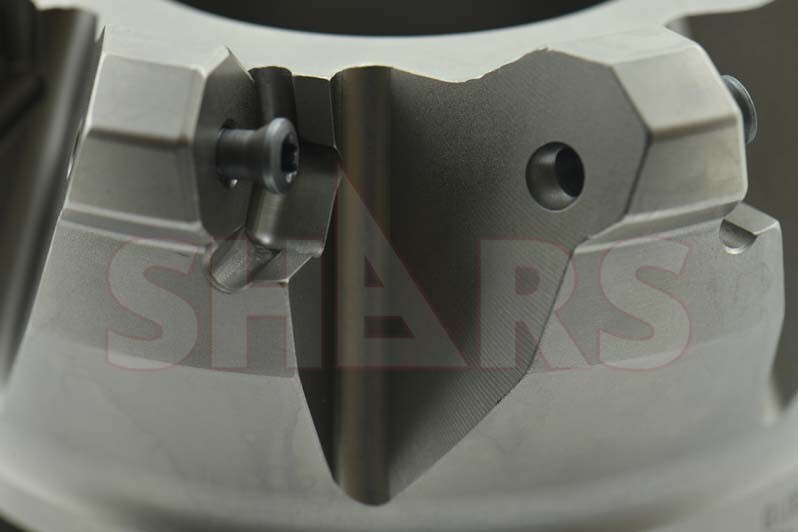 Shars 4″ 45° Indexable Face Mill ONHU 16 Cutting Edge Insert + Certificate R[