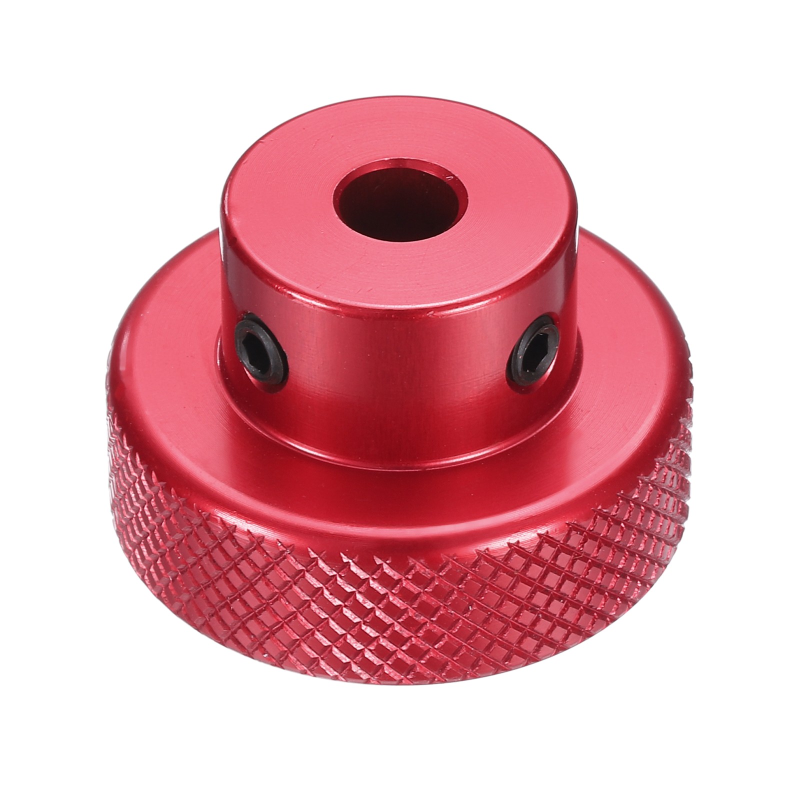 Anodization Aluminum Alloy Handwheel 6mm Bore 30mm OD Knurled Knob, Red